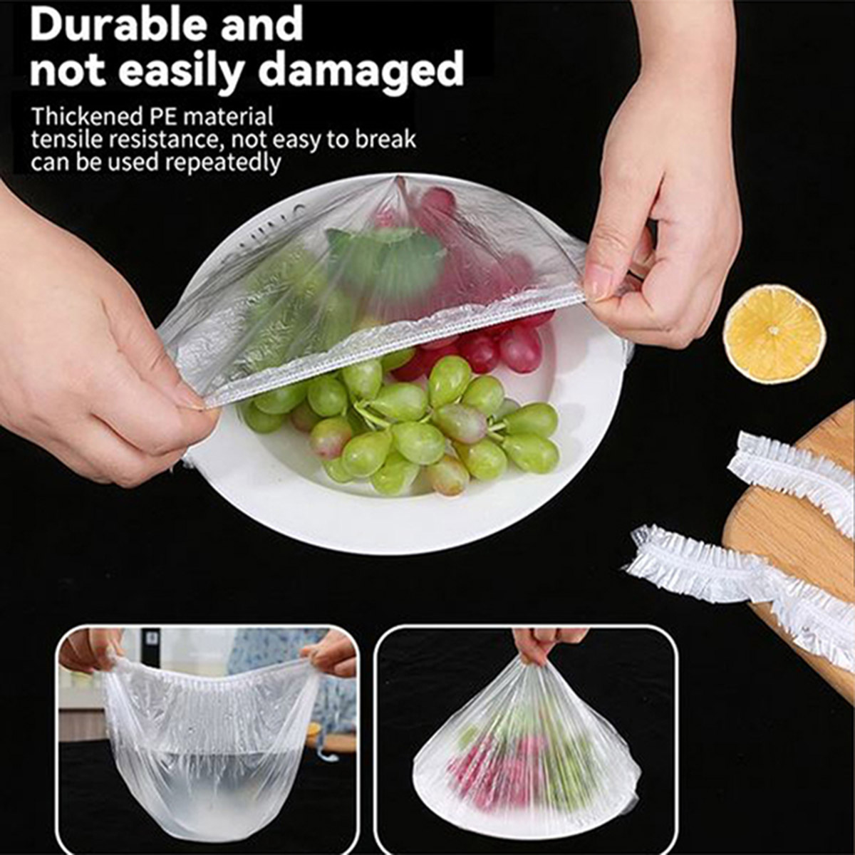 درپوش همه کاره مواد غذایی بسته 100 عددی