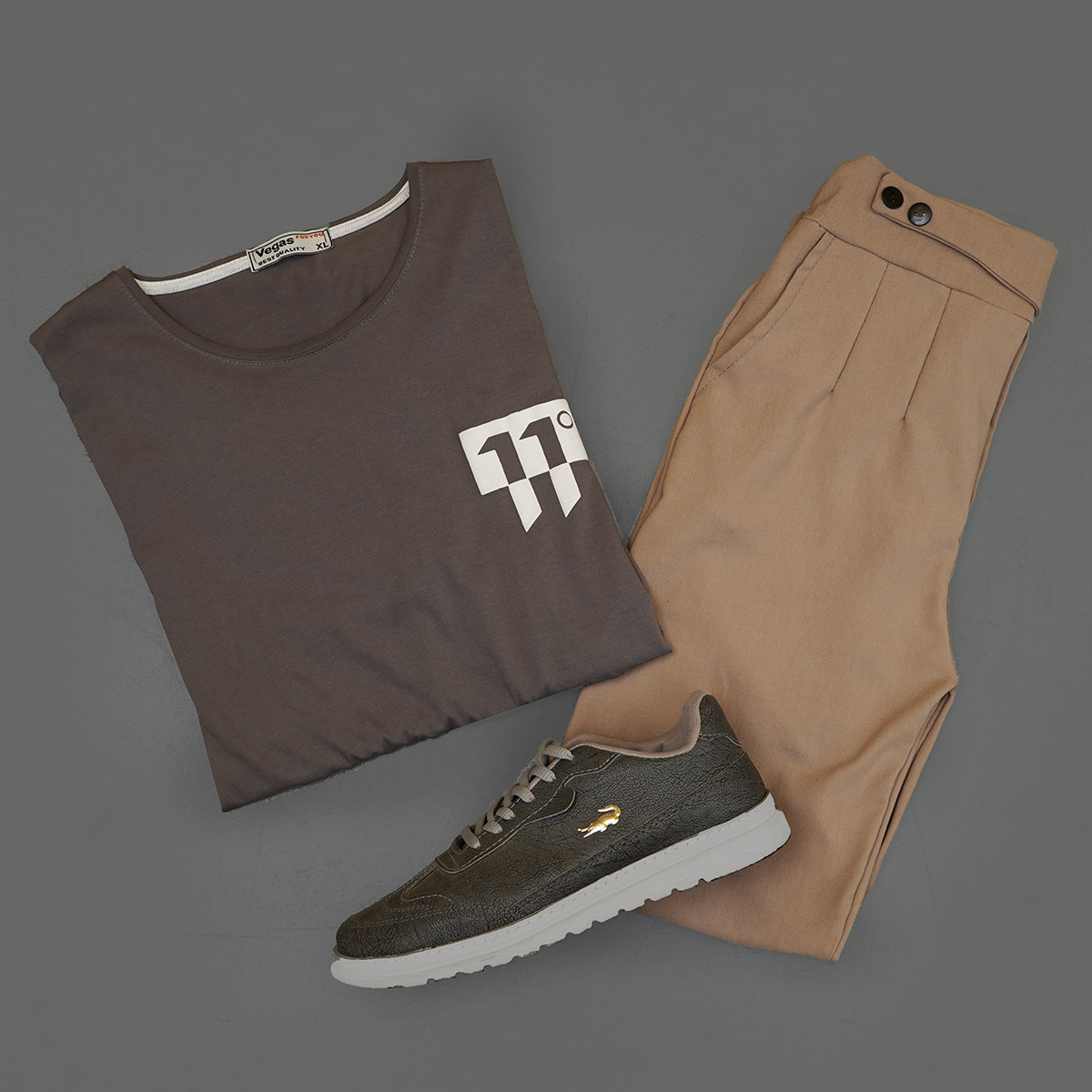 شلوار اسلش مردانه کرم مدل Matyar