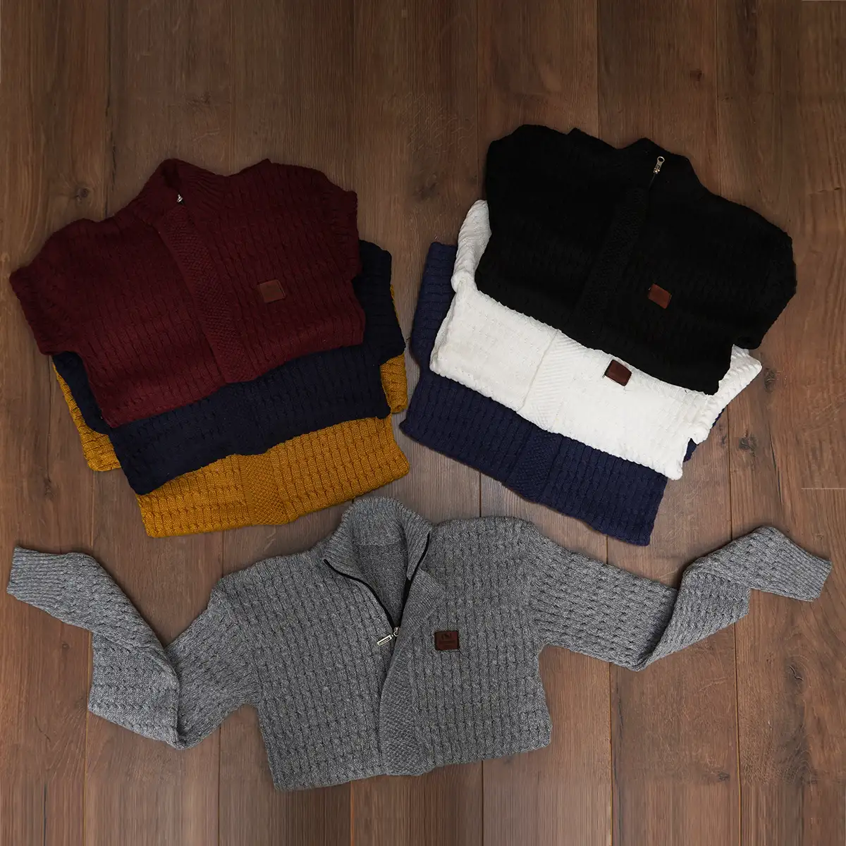 سوئیشرت بافت طوسی مردانه مدل OKSEN