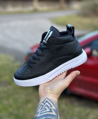 کفش ساقدار مردانه مشکی مدل 11qp