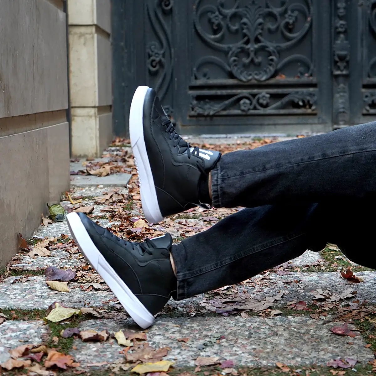 کفش ساقدار مردانه مشکی مدل 11qp