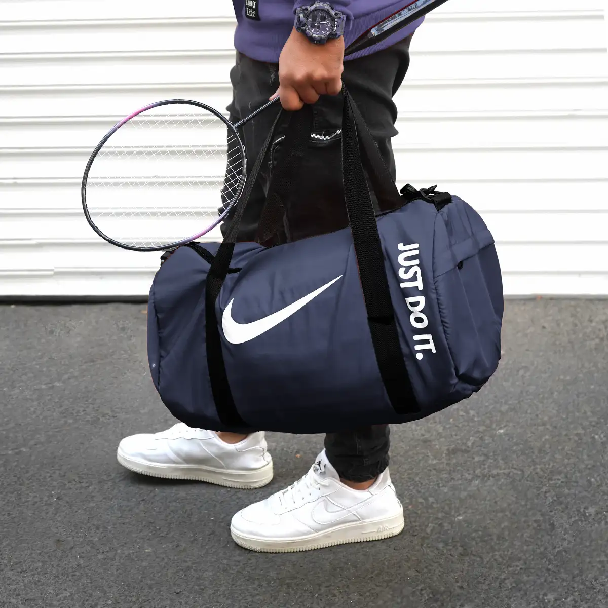 کیف ورزشی نایک سرمه ای مدل jenga