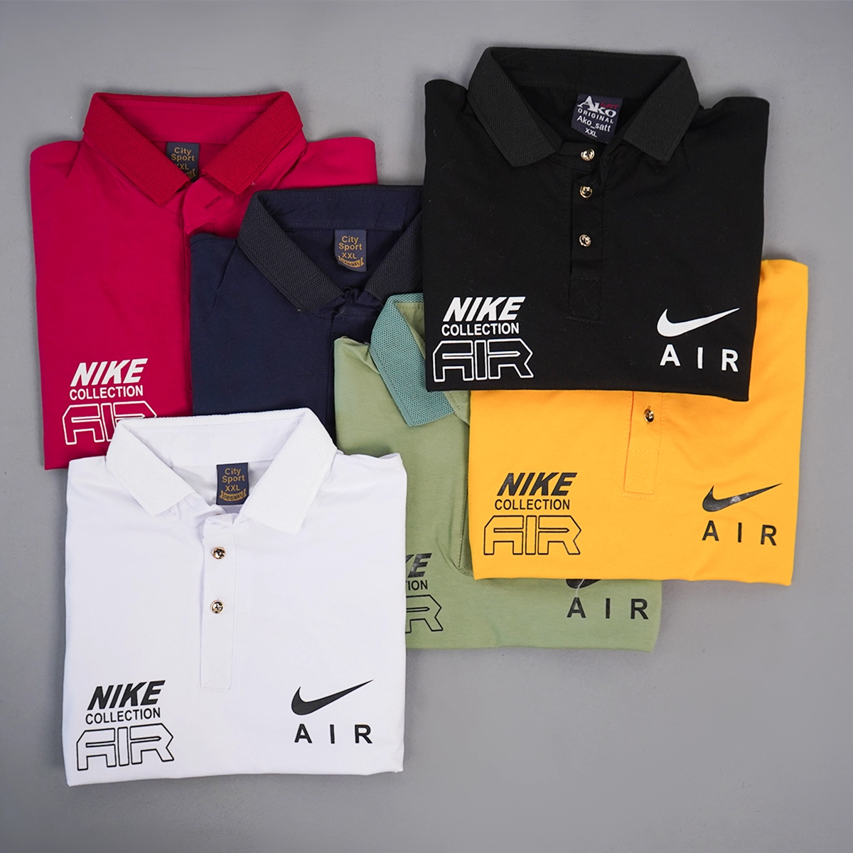 تیشرت مردانه سبز مدل nike air collection