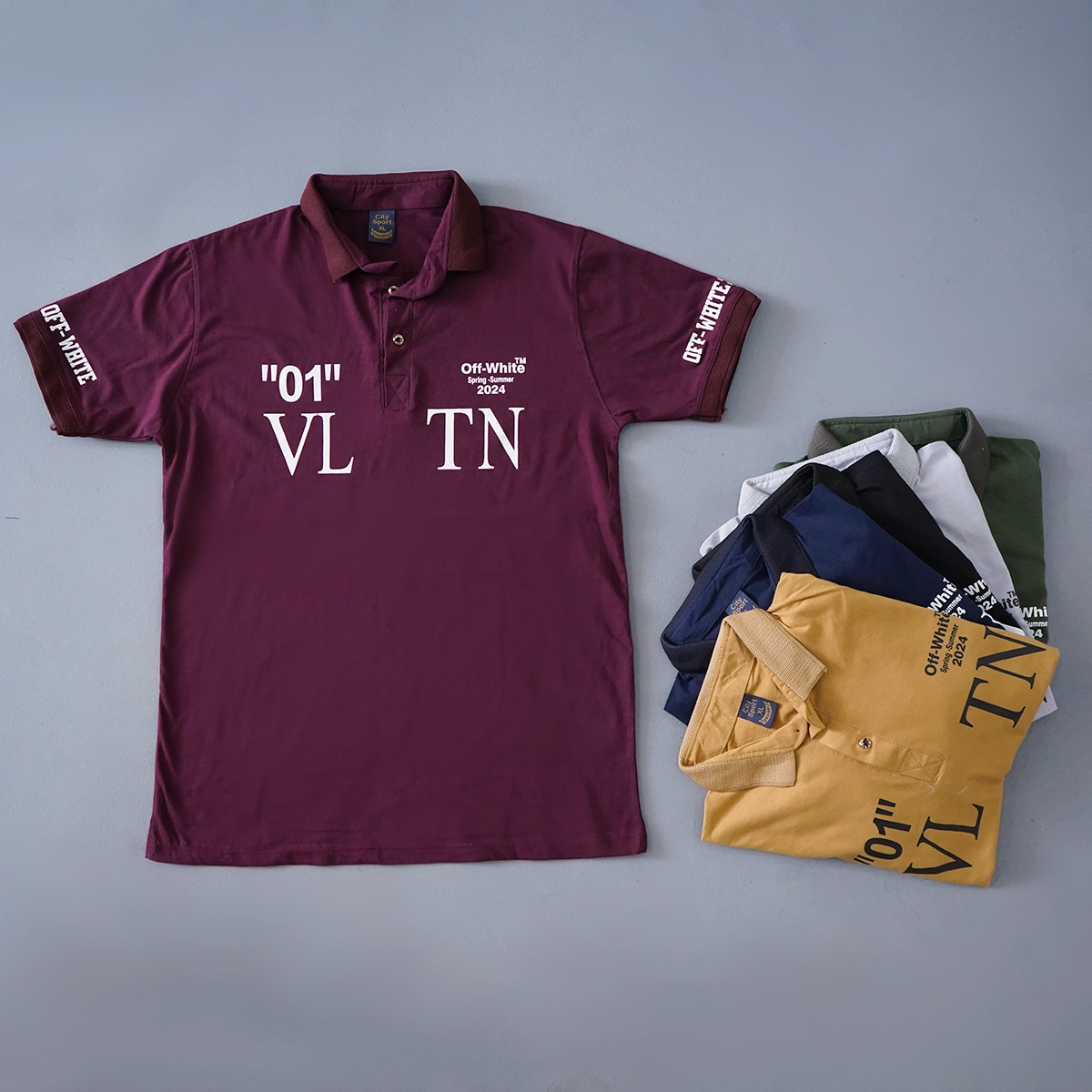 تیشرت مردانه سبز مدل 01-LV