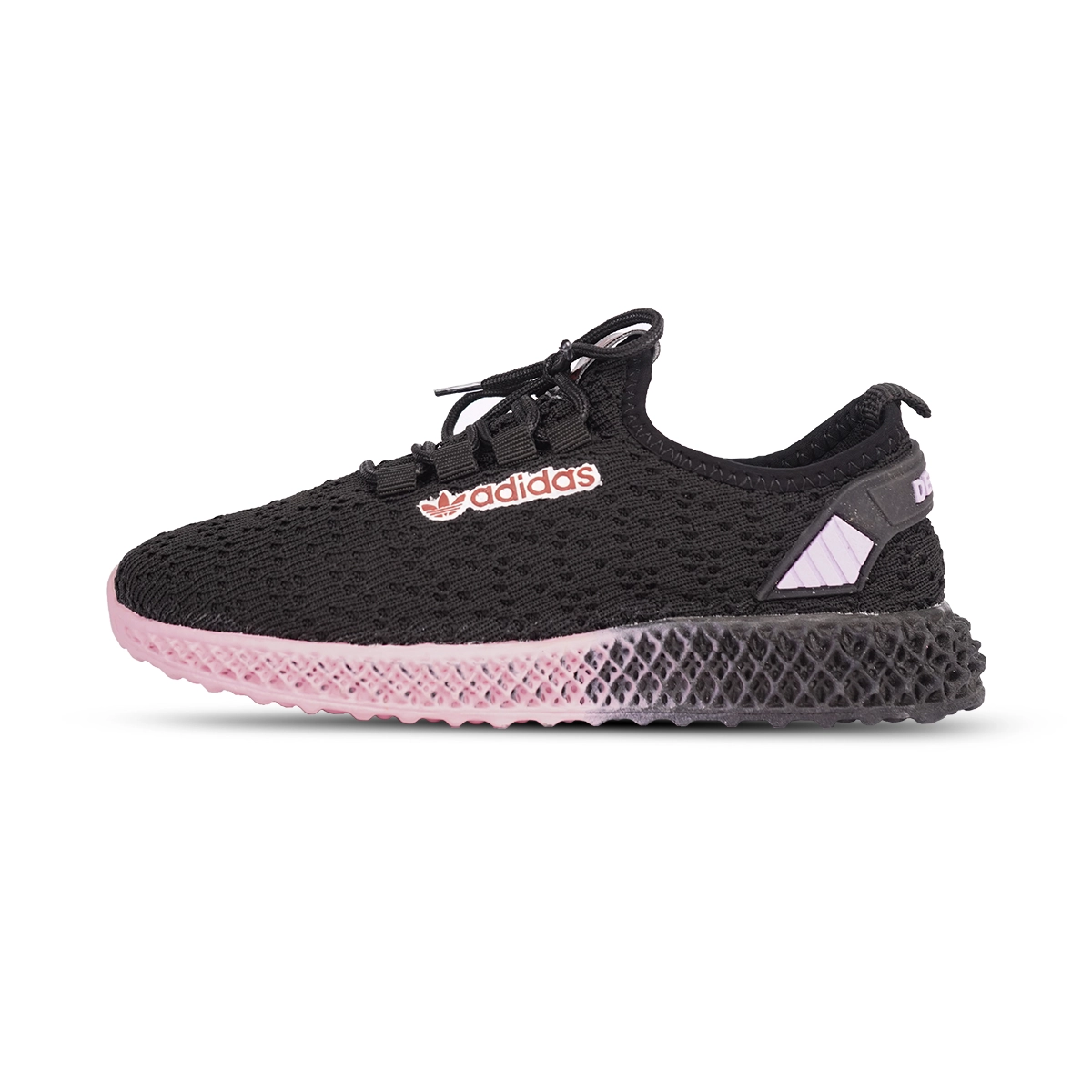 کفش ورزشی زنانه مشکی صورتی مدل Diba