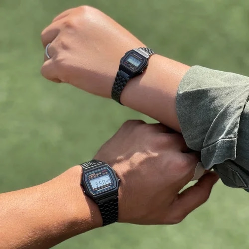 ست ساعت مشکی نوستالژی Casio