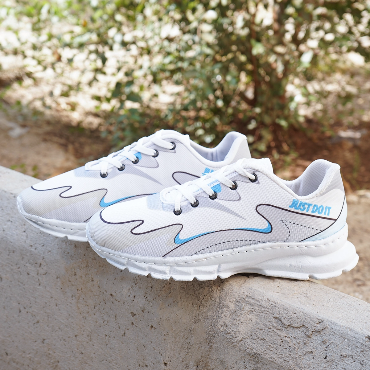 کفش ورزشی مردانه (T) طوسی مدل Just do it