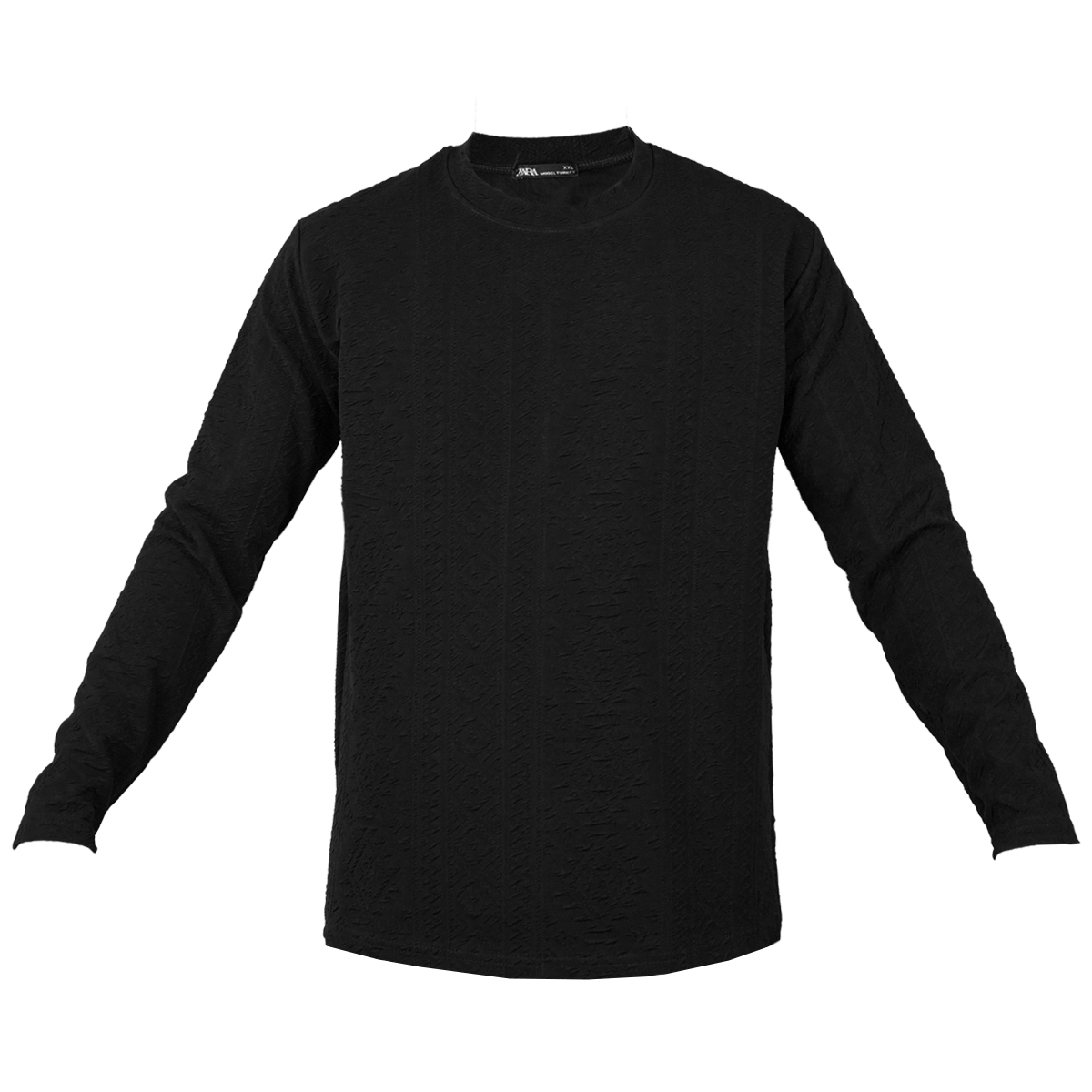 بلوزطرح دار مردانه مراکشی مشکی مدل Nikan