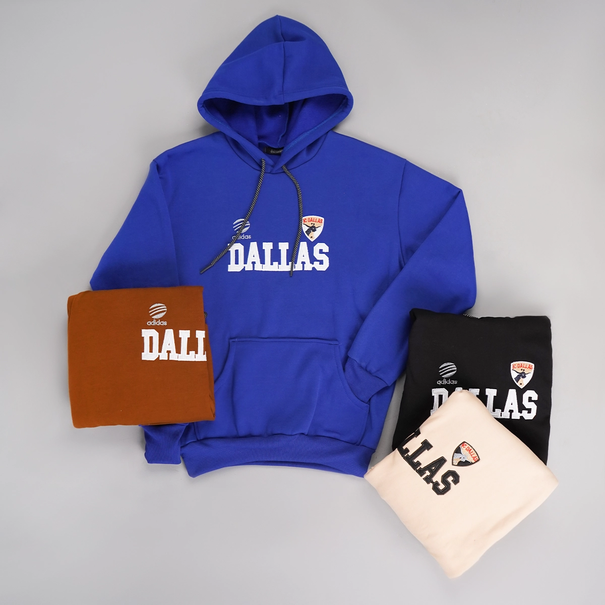 هودی مردانه قهوه ای مدل Dallas