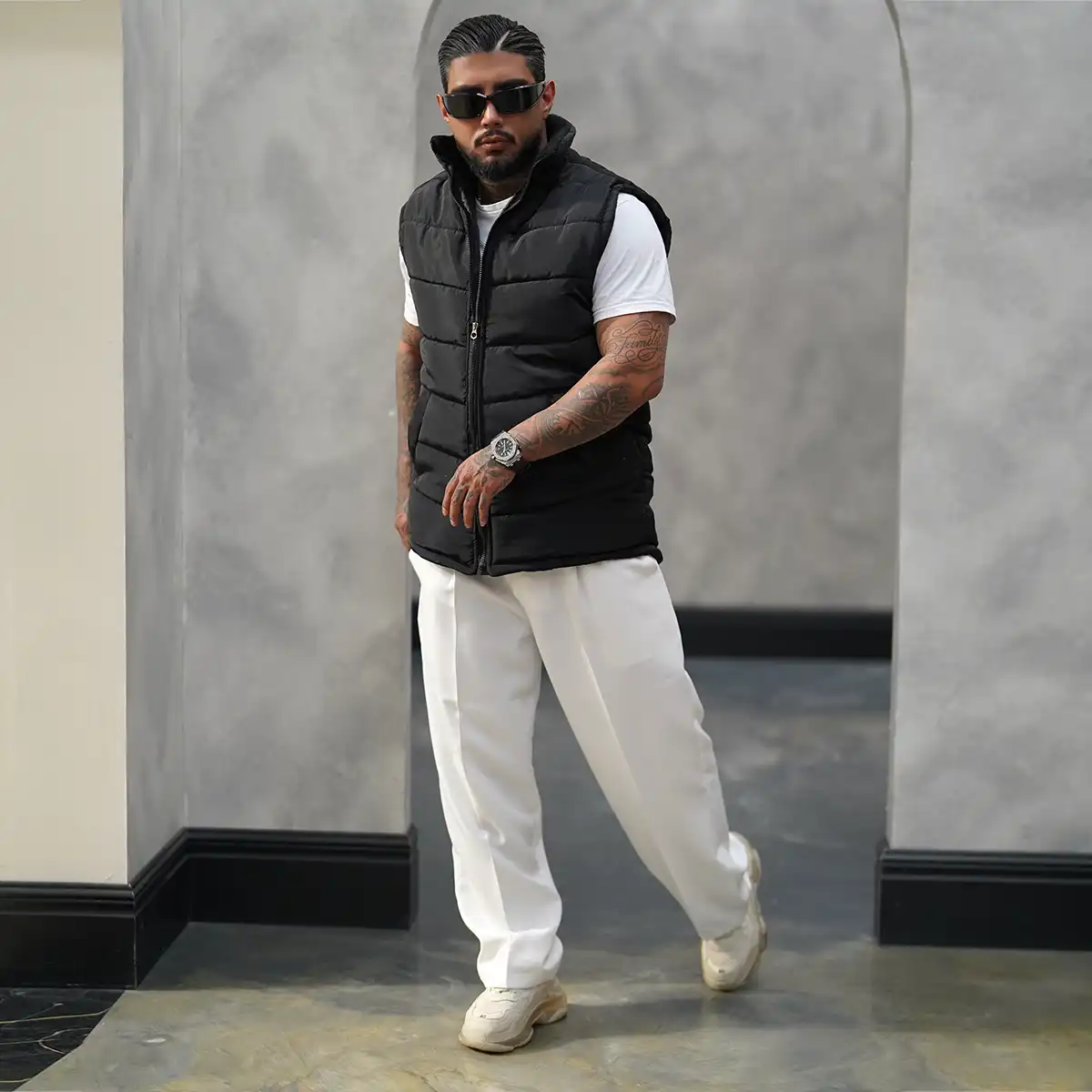 پافر مردانه مشکی مدل Saniyar