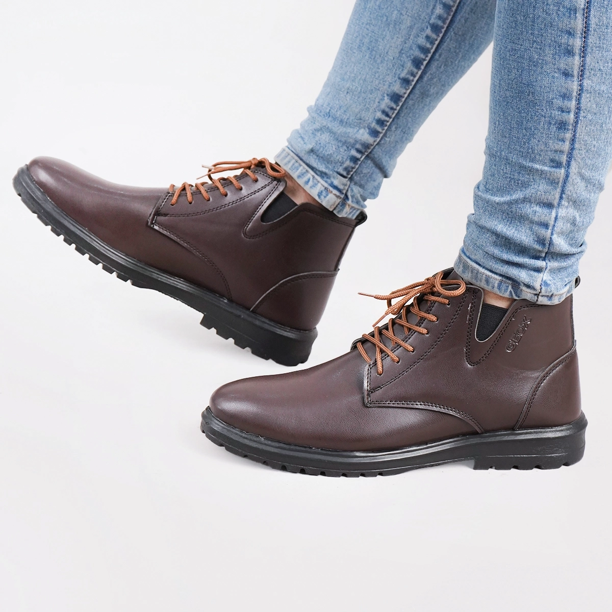 نیم بوت مردانه قهوه ای مدل GEOX