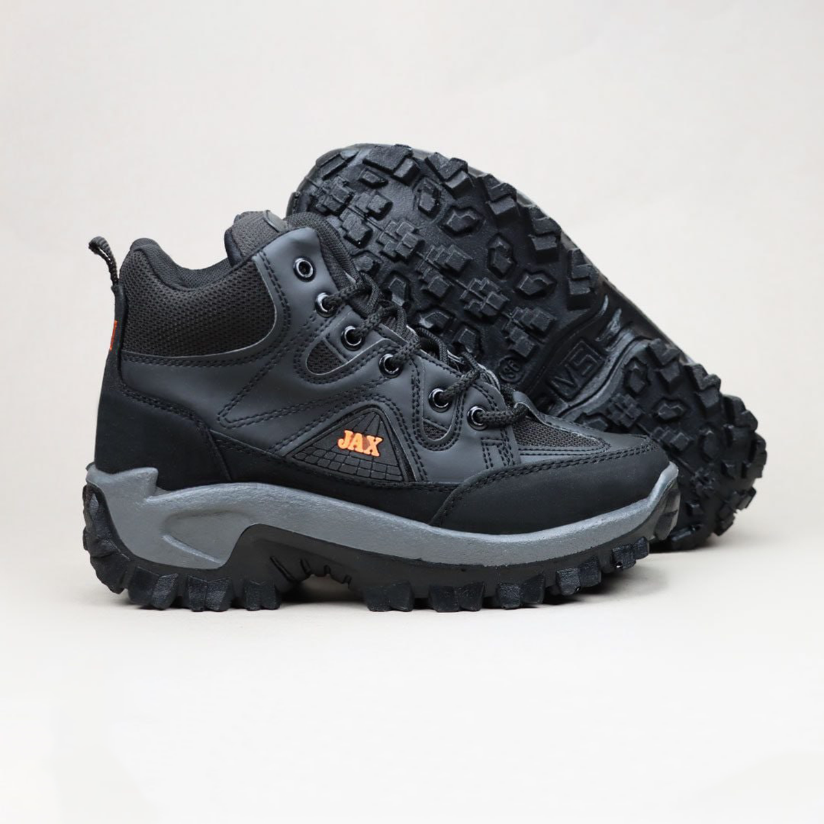 کفش ساقدار مردانه مشکی مدل JAX