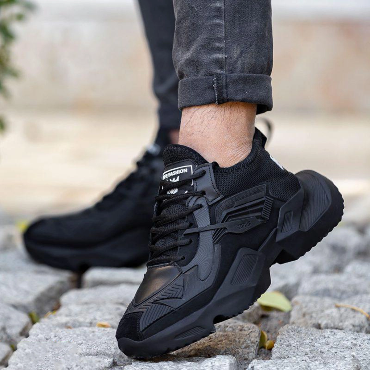 کفش ورزشی مردانه مشکی مدل ETEN