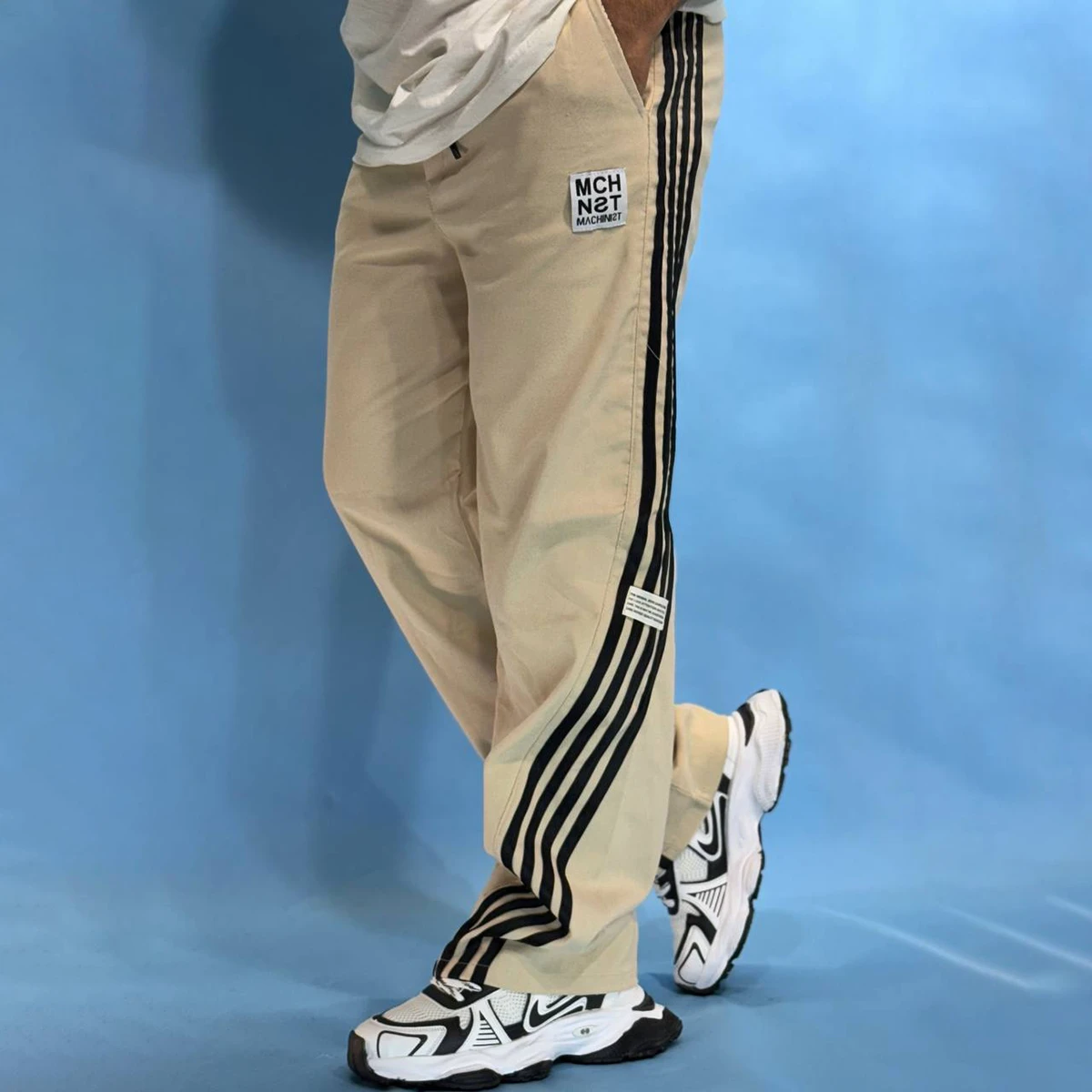 شلوار مردانه کرم ( فری سایز ) مدل Strip