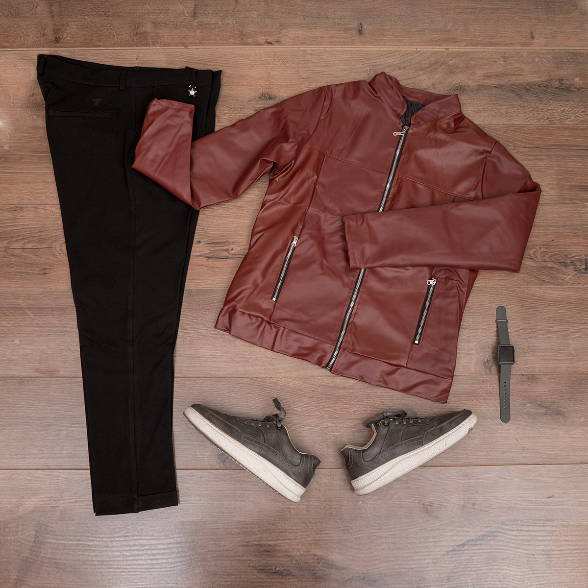 کاپشن چرم مردانه مدل NOBER