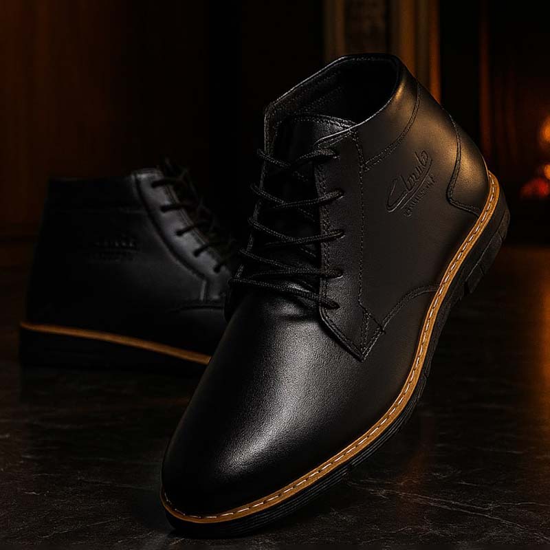 کفش ساقدار مشکی مردانه مدل KOTEN