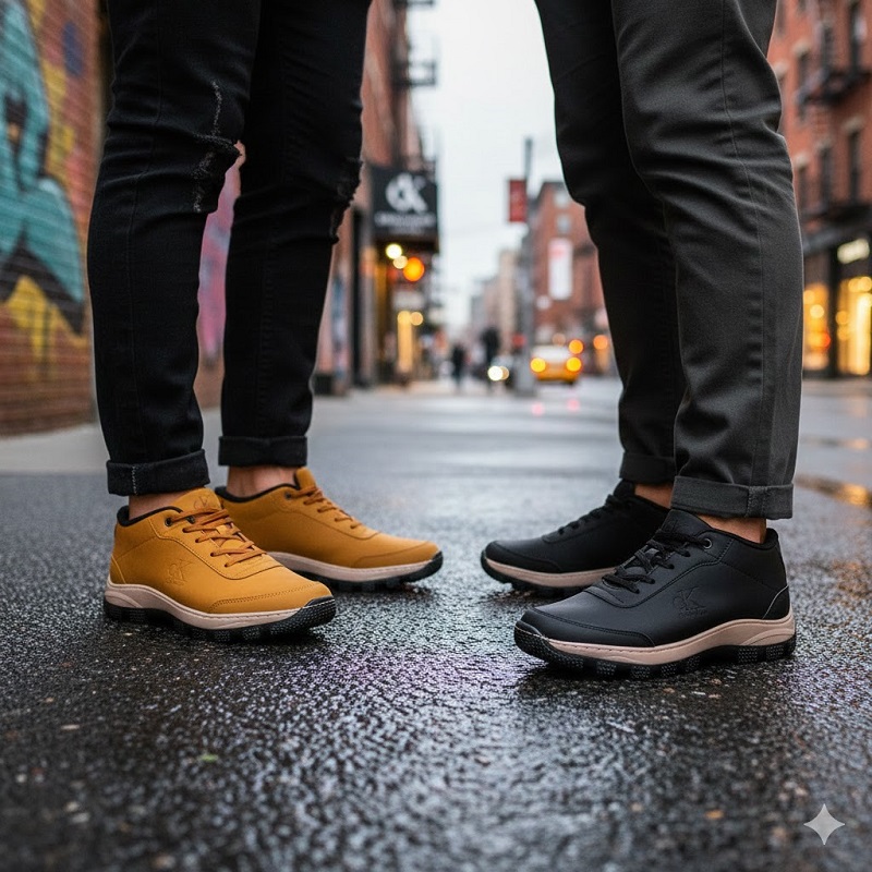 کفش مردانه مشکی CK مدل Behdad