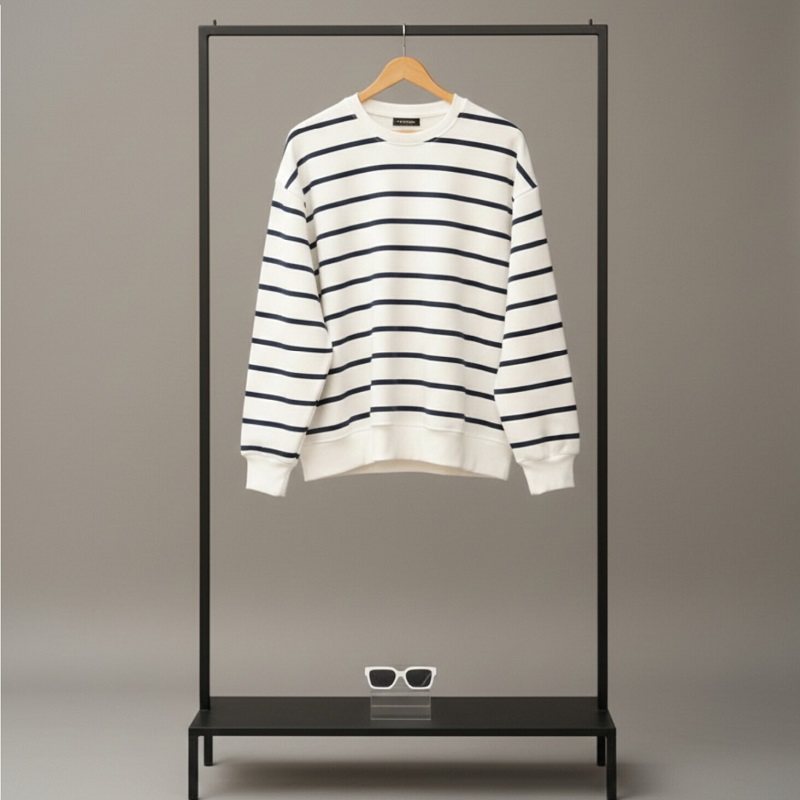 دورس لش راه راه-سرمه ای