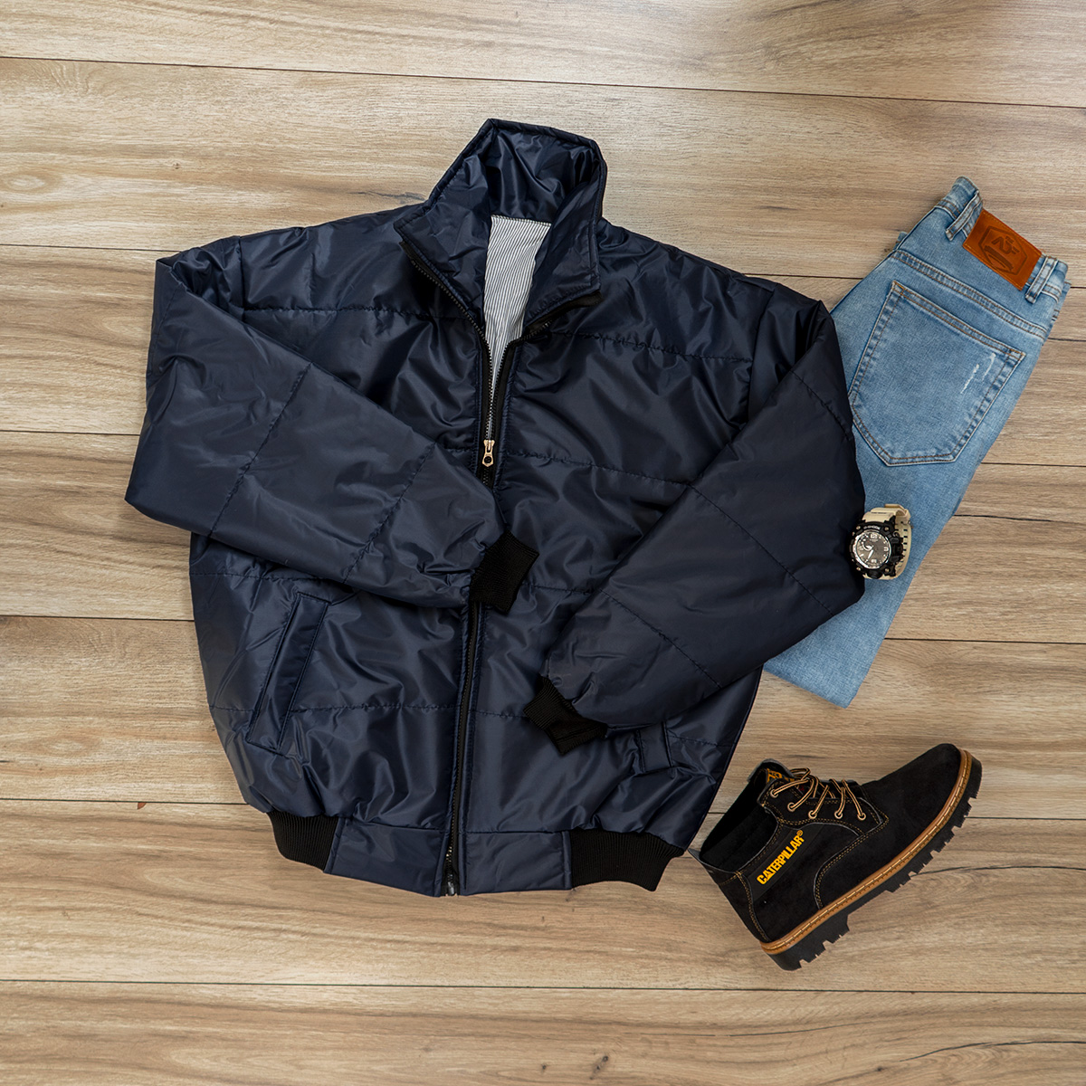 کاپشن مردانه مدل arshan رنگ سرمه ای