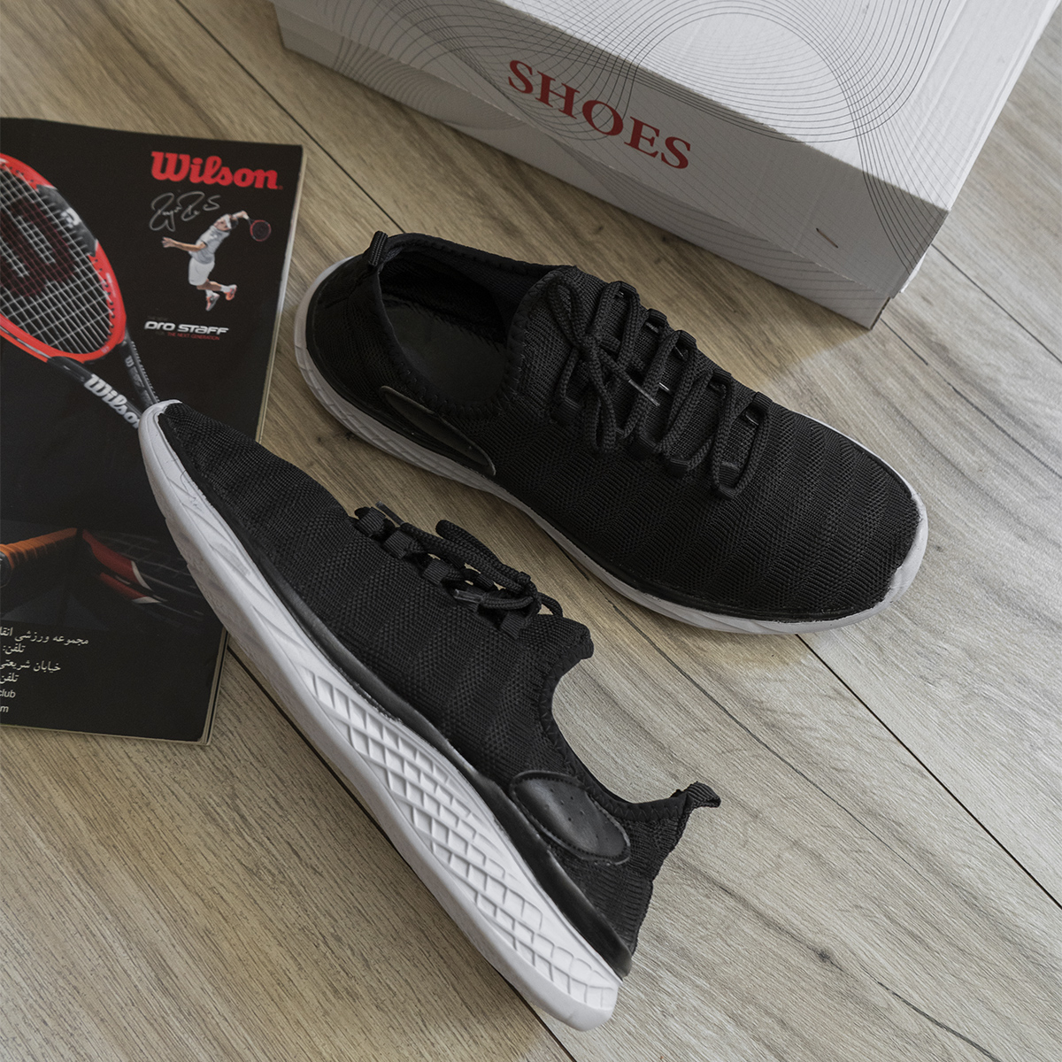 کفش ورزشی مشکی مردانه مدل Uamak