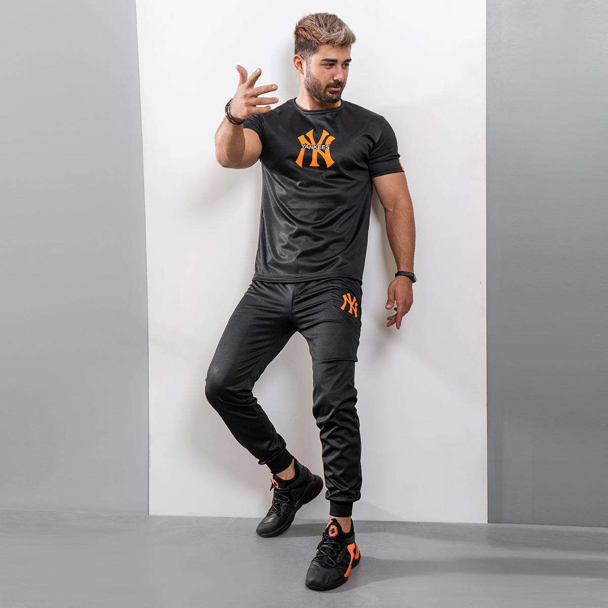 ست تیشرت شلوارYankees مردانه مدل Nayan