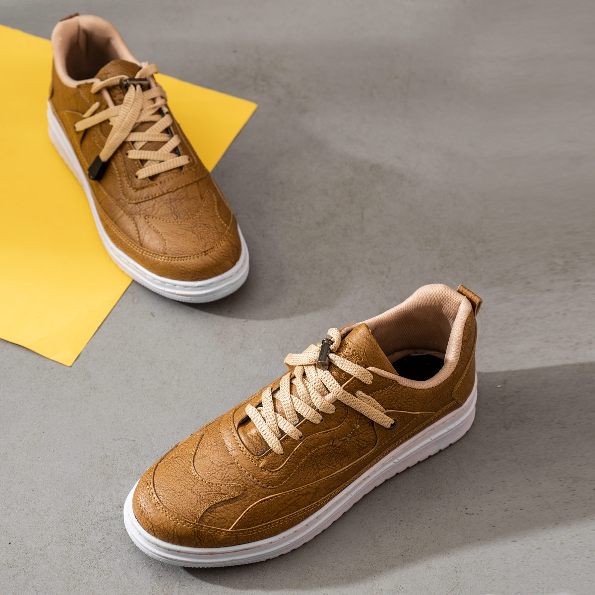 کفش سوگو مردانه خردلی مدل java