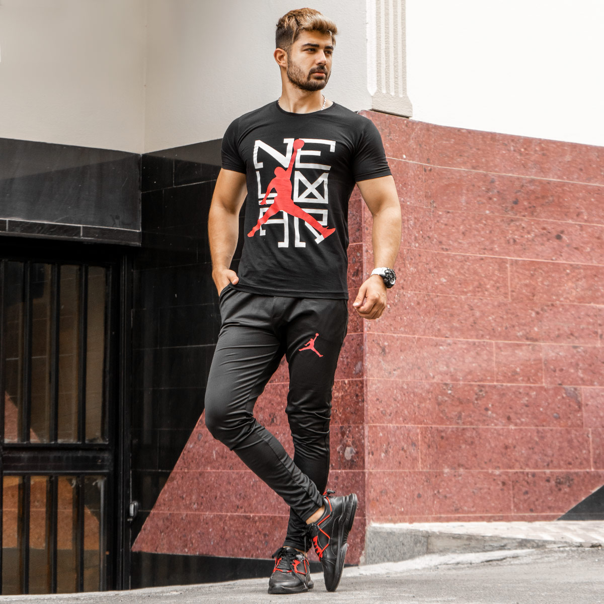 ست تیشرت شلوار جردن مردانه مدل Pakan