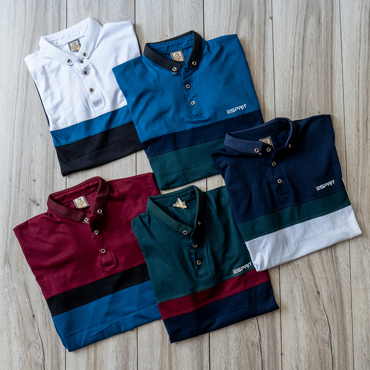 تیشرت Esprit مردانه آبی سبز مدل Sonada