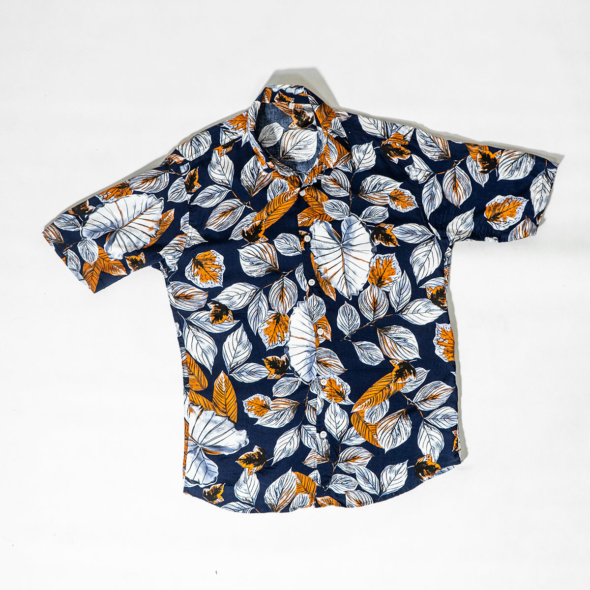 پیراهن هاوایی مردانه سرمه ای مدل Dena